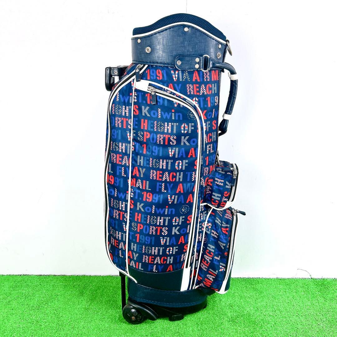 Kolwinコルウィン　レディース　キャスター付きキャディバッグ　コロコロ