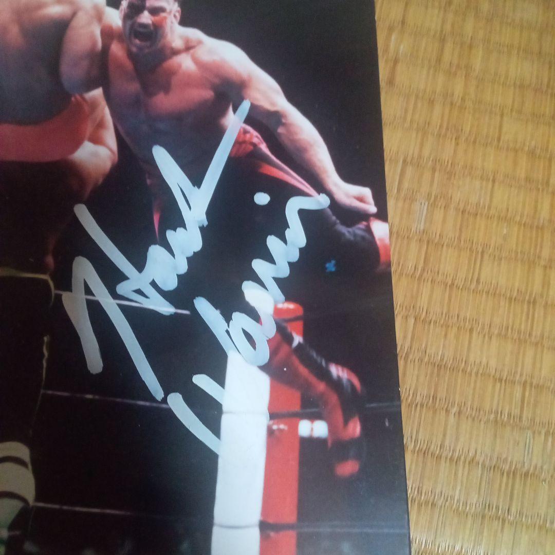 プロレス　ホークウォリアー　直筆サインパネル