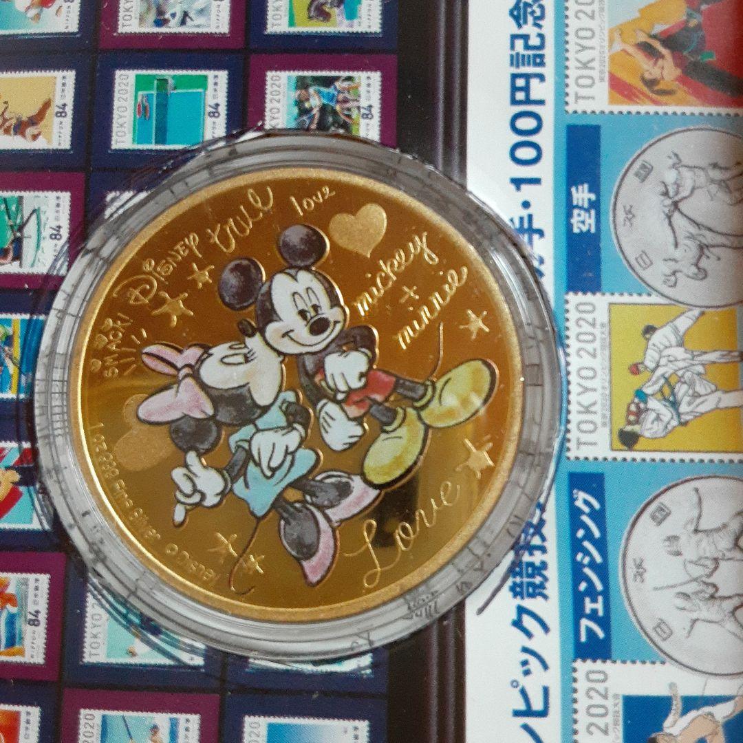 限定品ミッキーミニーカラー記念メダル