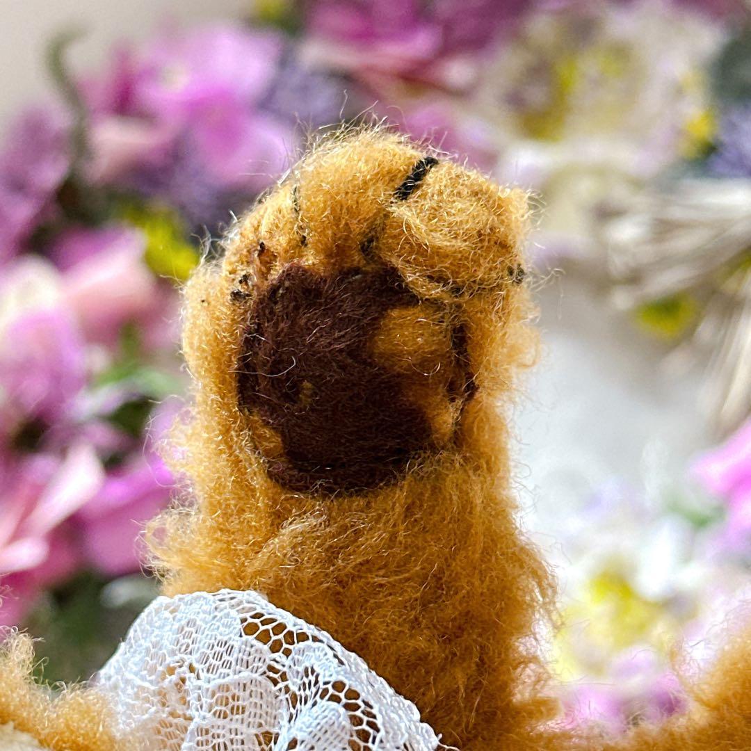 ✨レア✨❤️オレンジブラウンのちびチーキー❤️メリーソート　アンティークテディベア