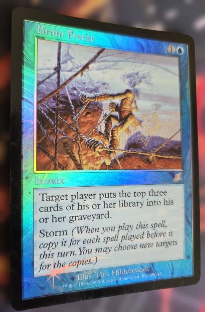 【思考停止/Brain Freeze】[SCG]　MTG　英語版　Foil　美品