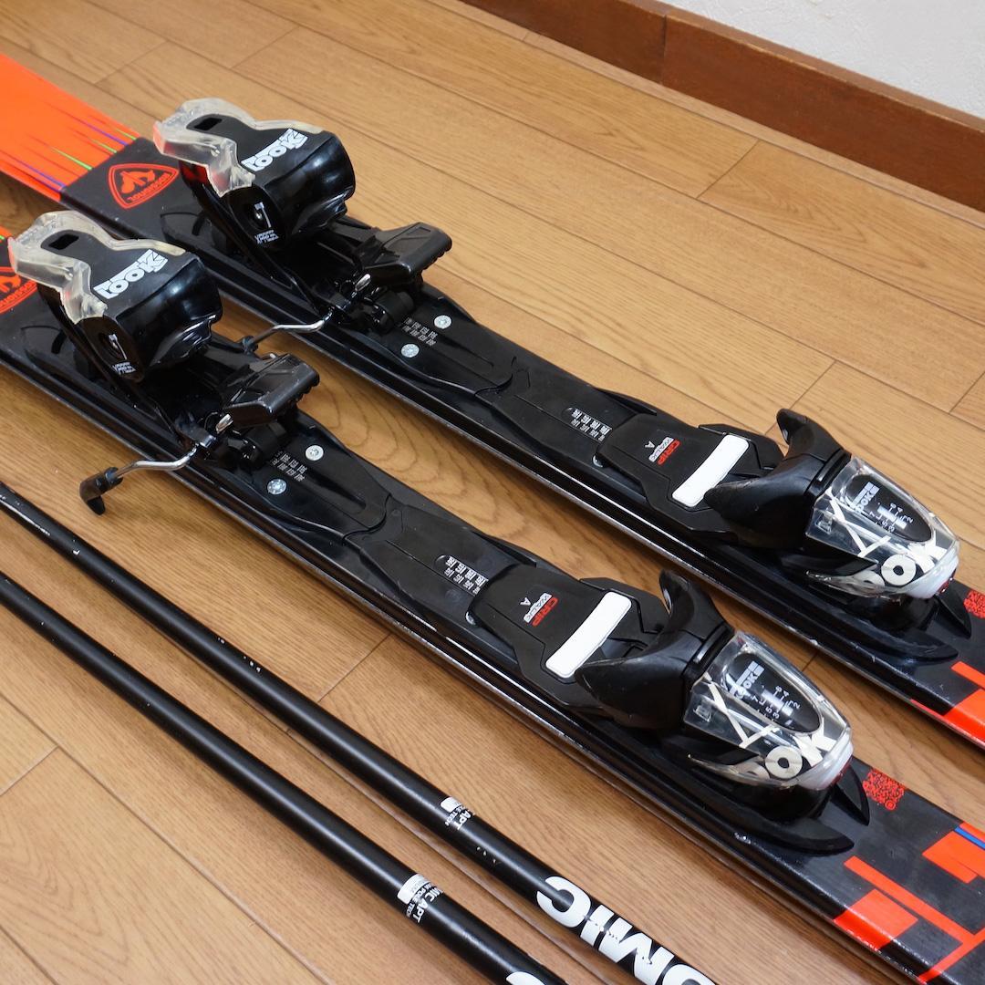 メンテ済 150cm靴26.5cm ROSSIGNOL 中高生向き スキーセット