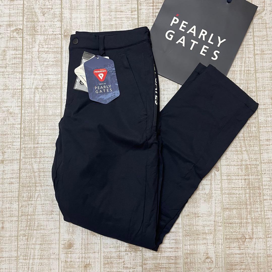 新品 パーリーゲイツ パンツ 中綿 プリマロフト ネイビー Mサイズ（4）