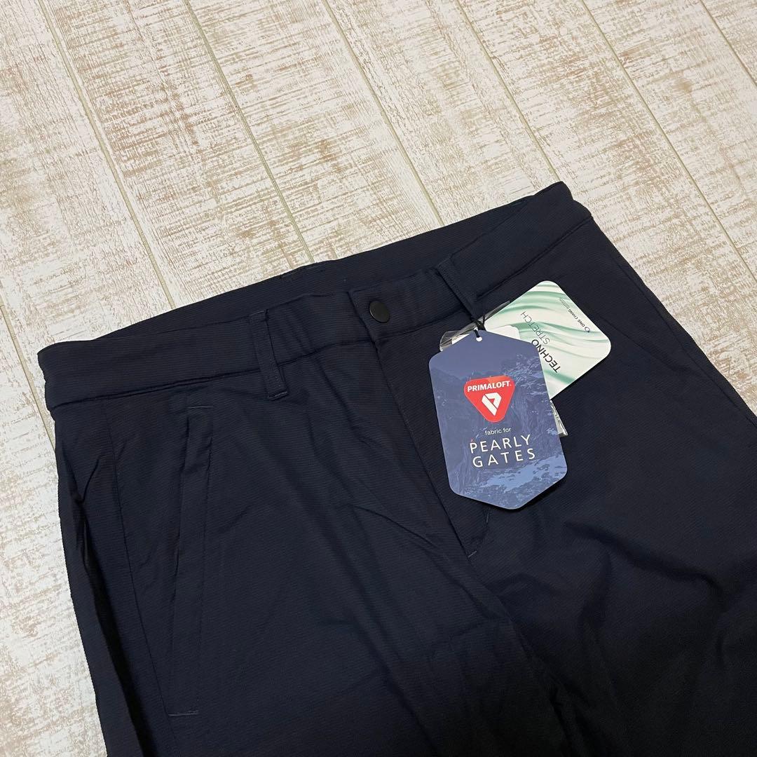 新品 パーリーゲイツ パンツ 中綿 プリマロフト ネイビー Mサイズ（4）