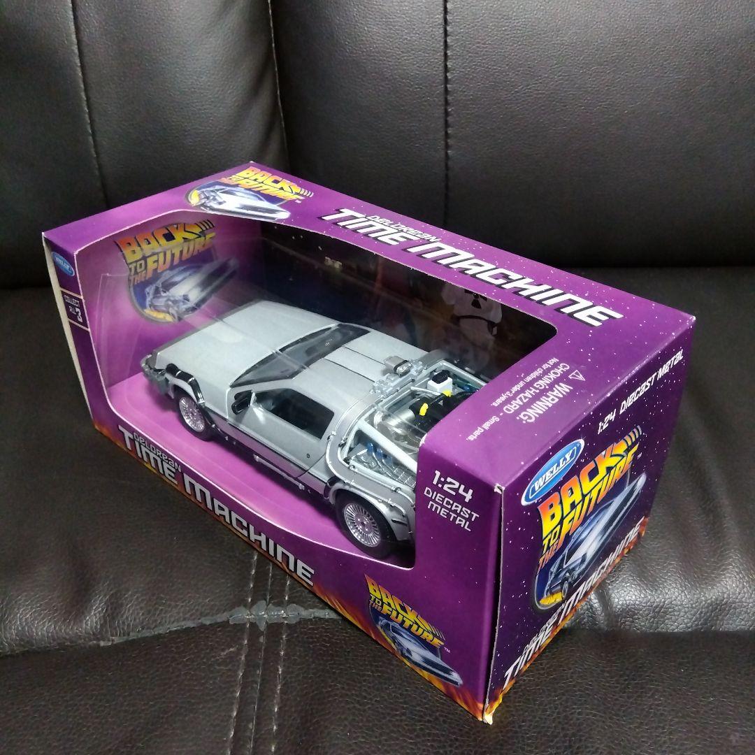 【2台セット】WELLY 1/24 デロリアン BTTF タイムマシン 1:24