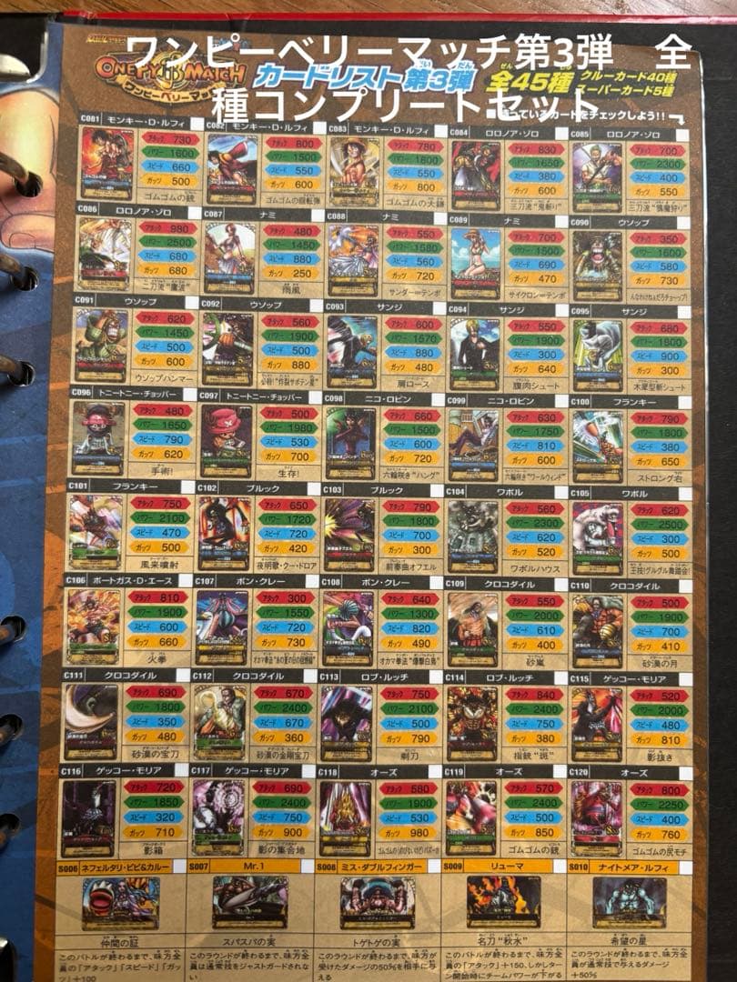 ワンピーベリーマッチ第3弾コンプリートセット