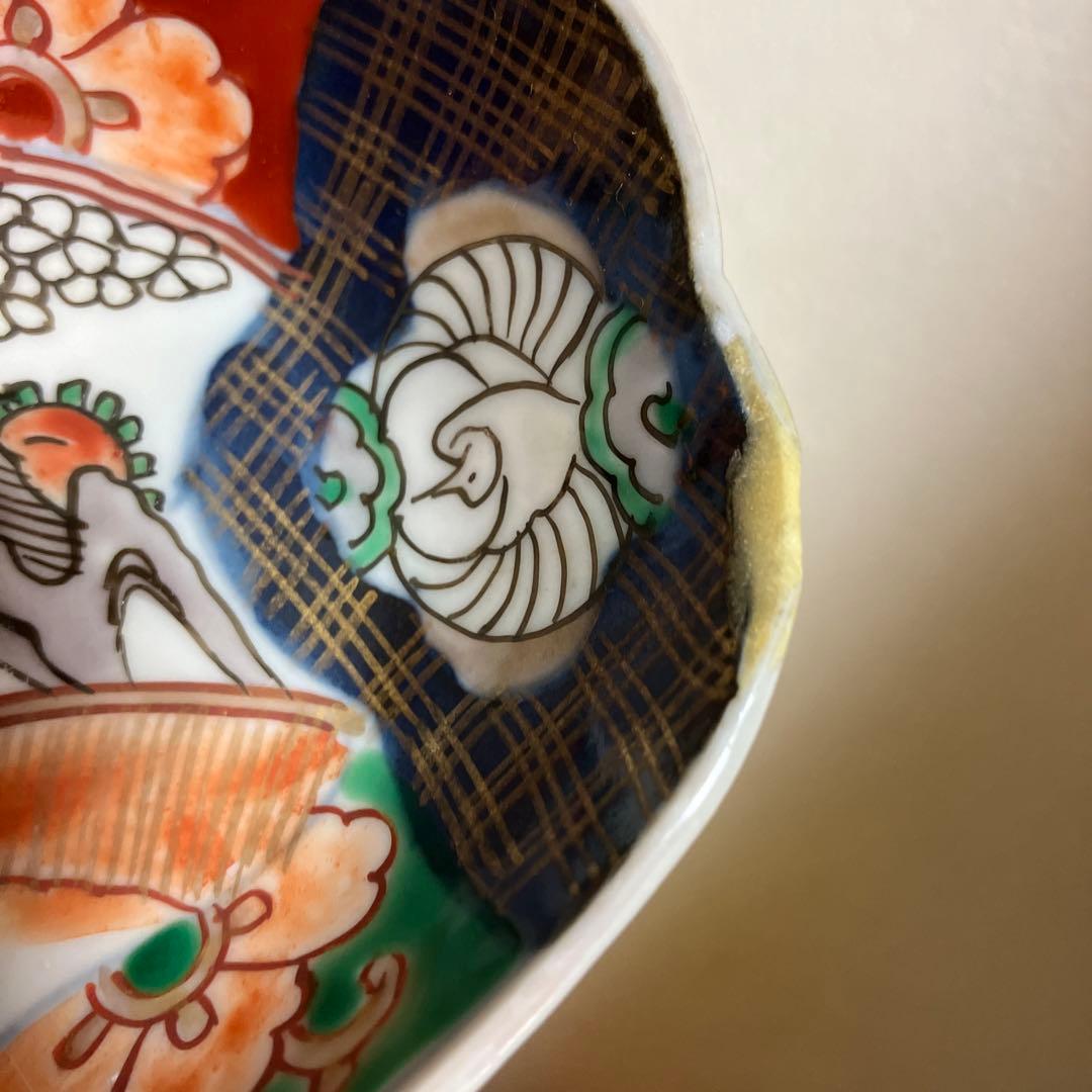 古伊万里　色絵　５枚　古美術