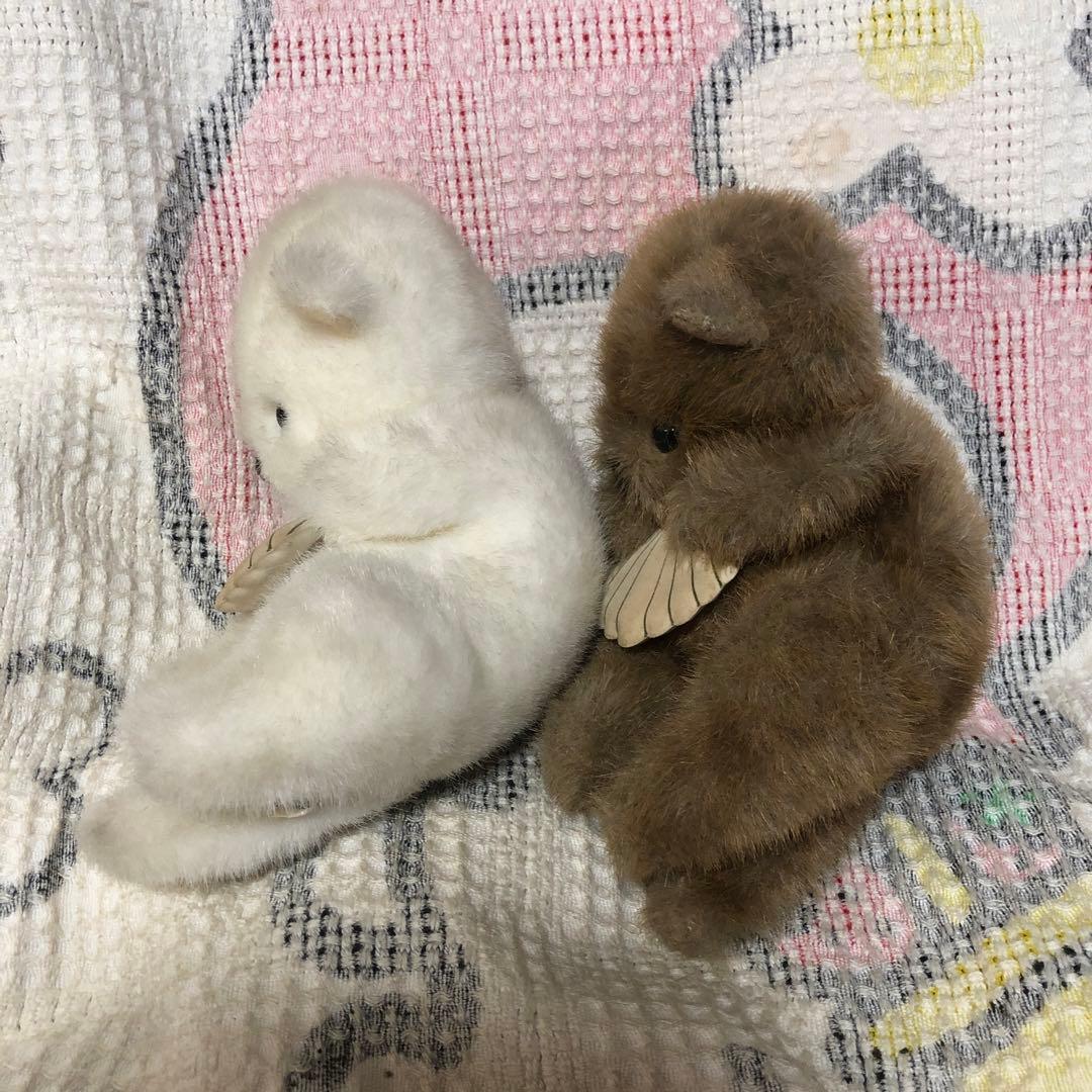 昭和レトロ　ヴィンテージ ファースト社　ラッコ　ぬいぐるみ　2コ　中古品