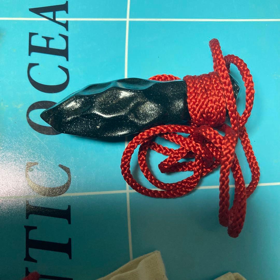 1997年製　もののけ姫　黒曜石ペンダント　玉の小刀　3点セット