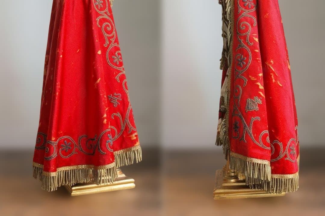 プラハの幼子 少年キリスト像 ケージドール 宗教装飾 聖人像宗教芸術/H606