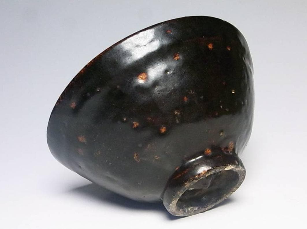 高麗天目茶碗｜李朝時代・黒釉・箱書あり