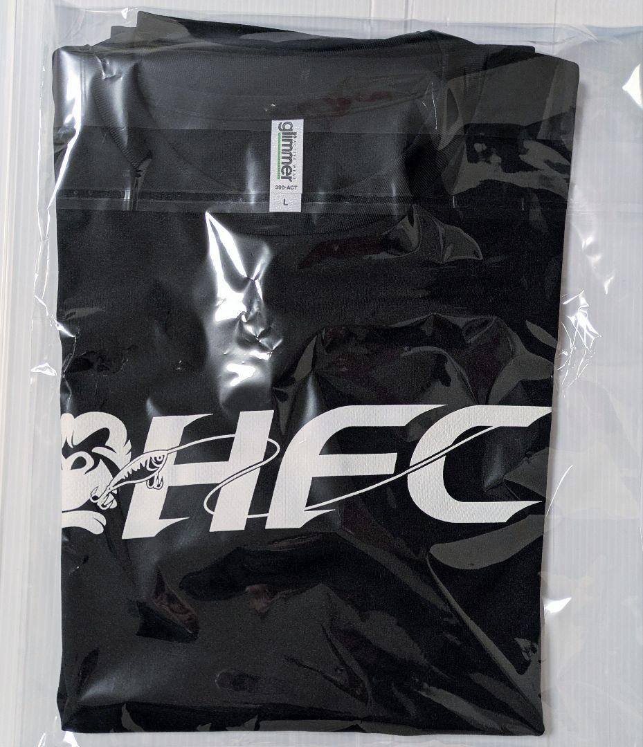 原西フィッシング倶楽部 HFC ロゴ ドライTシャツ L 黒 限定 クラブ 釣り