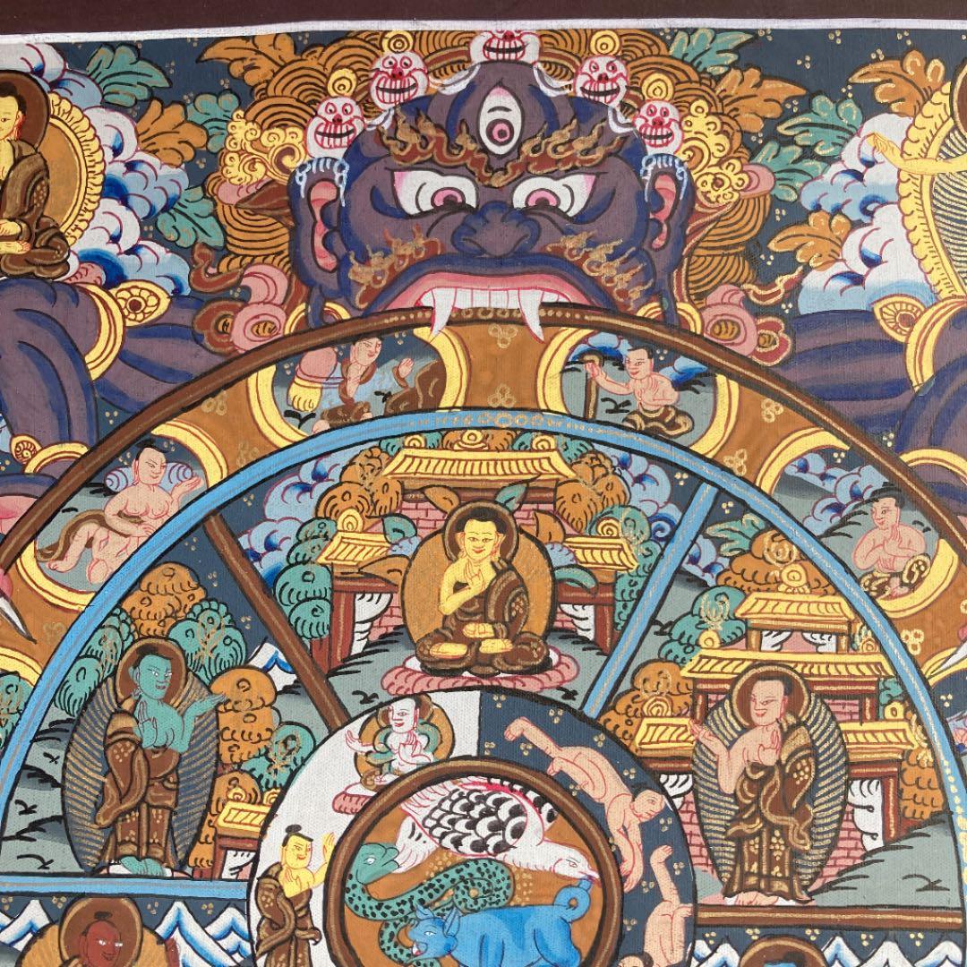 タンカペイント　六道輪廻