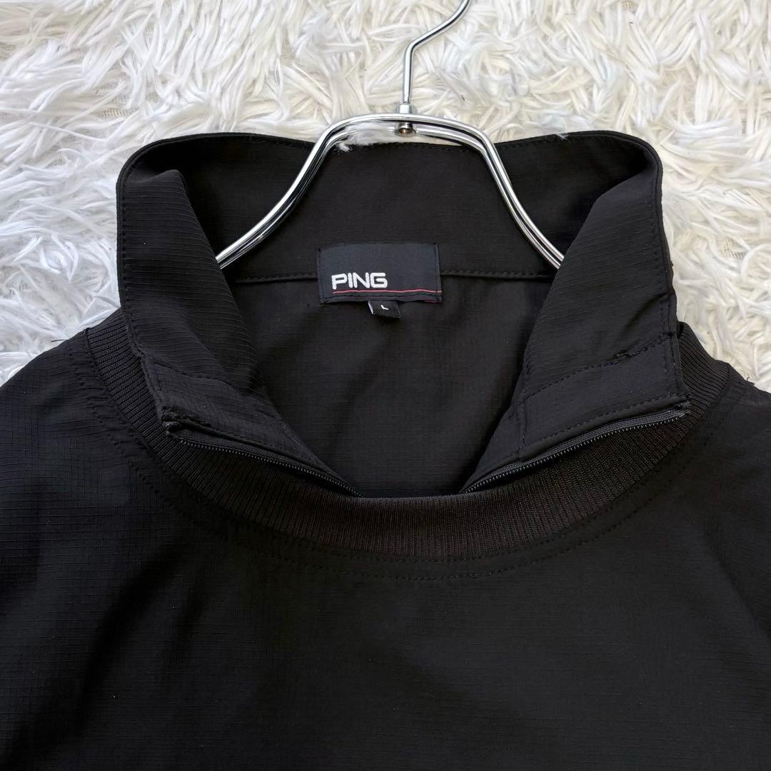 3way✨ PING リップストップツインブルゾン レイヤード ブラック L