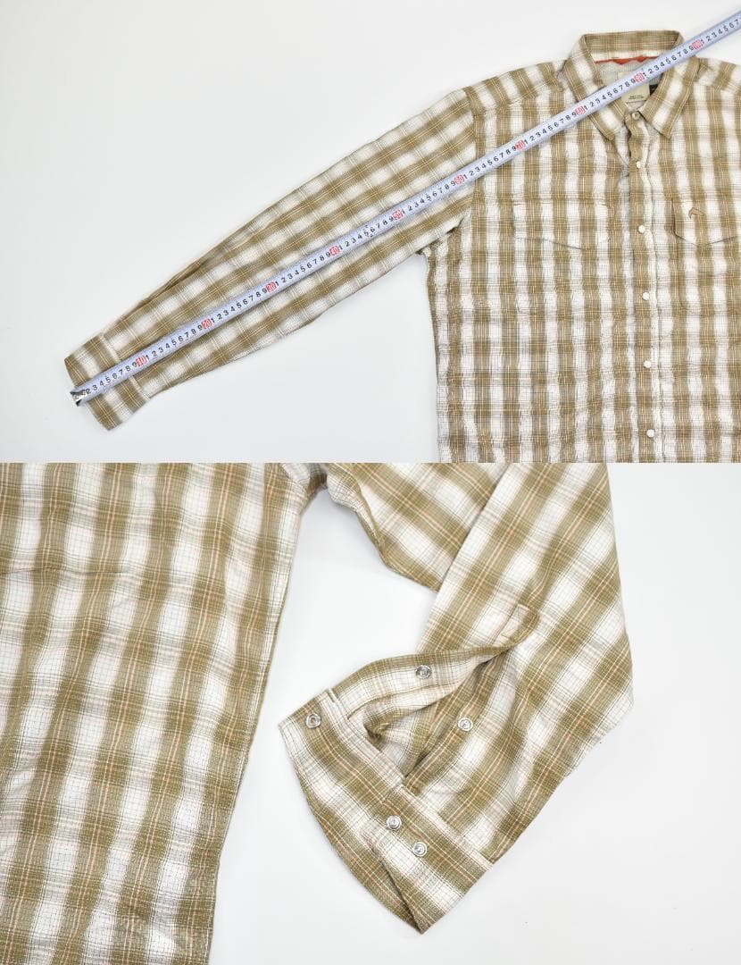 Simms Big Sky 長袖シャツ L ドリフトウッド プレイド ※タグ無し