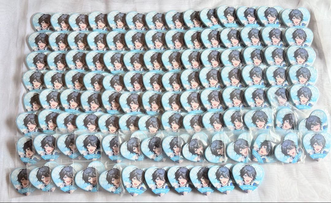 にじさんじ アクシア・クローネ ホワイトデー ハート缶バッジ