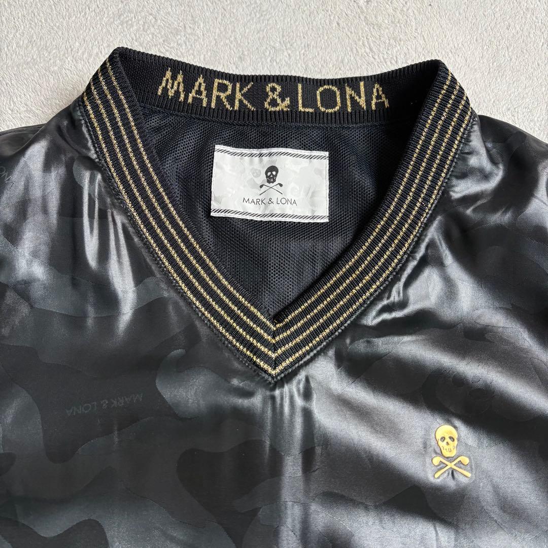 マークアンドロナ　Vネックプルオーバーウィンドブレーカー　裏メッシュ　ピステ