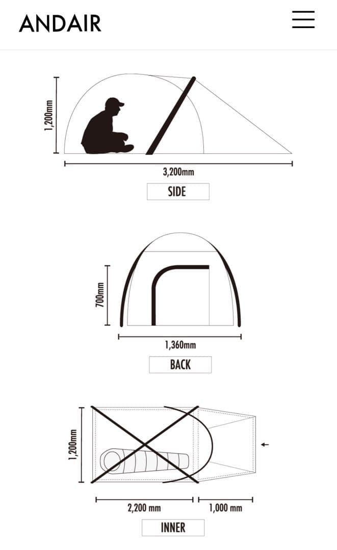 【新品未使用】ANDAIR DAND-01 Xframe Series
