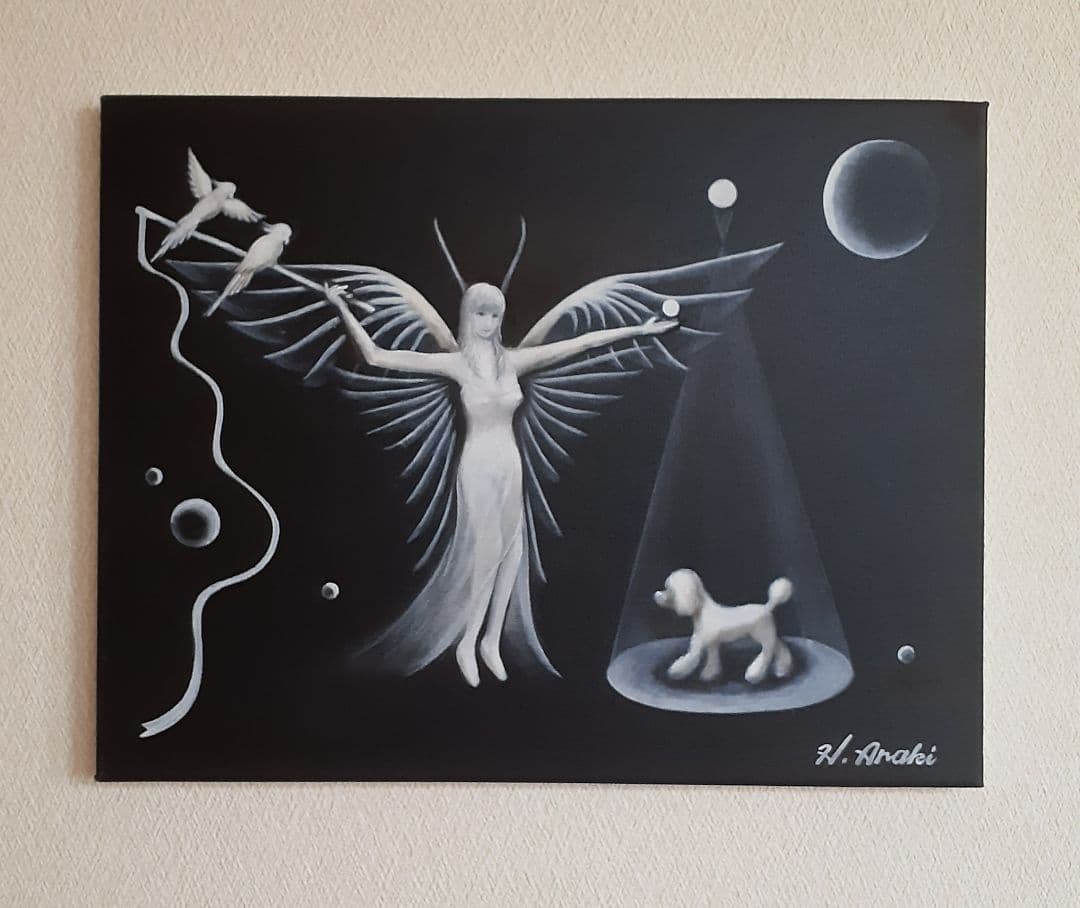 油絵　「妖精」F6