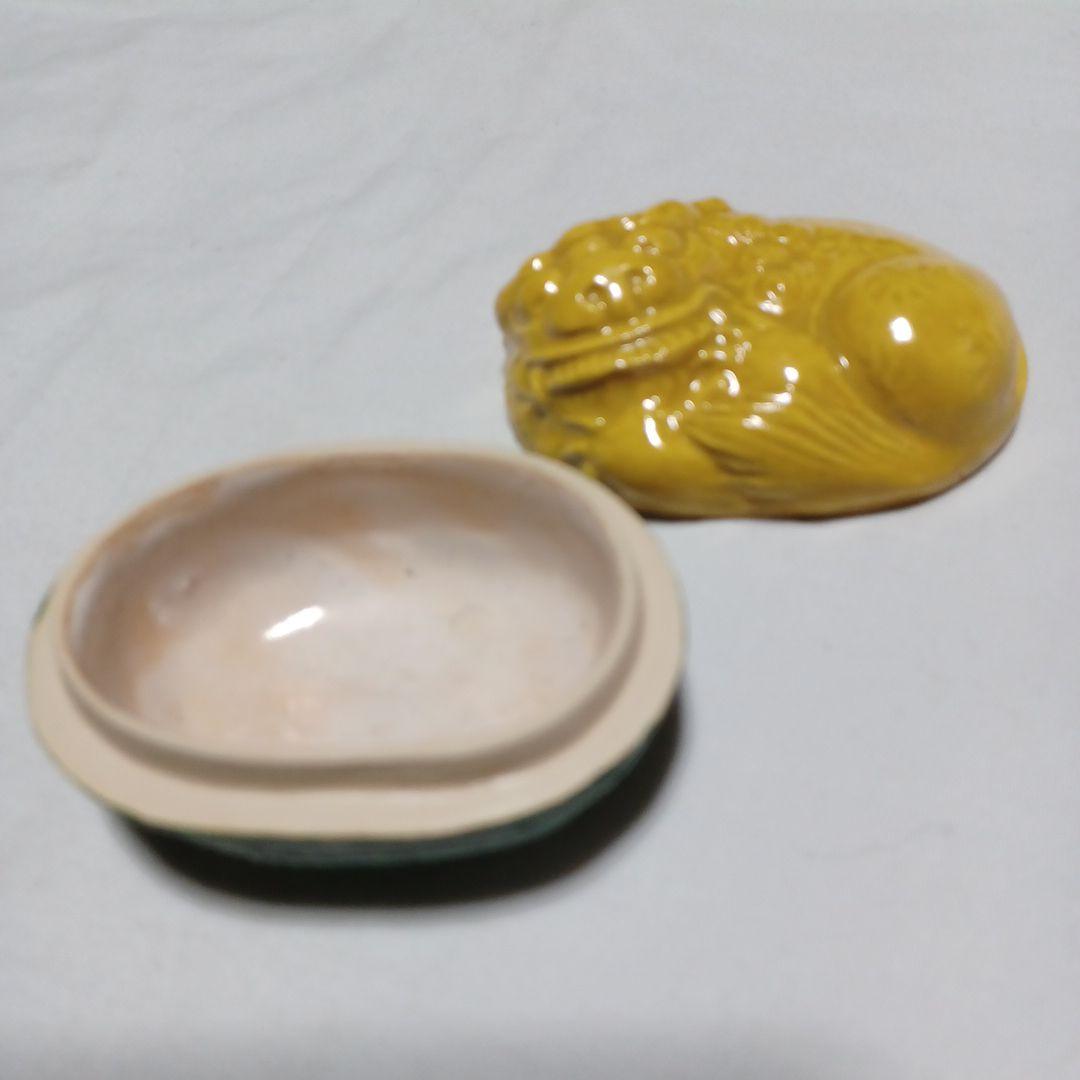 大獅子香合(松古窯)