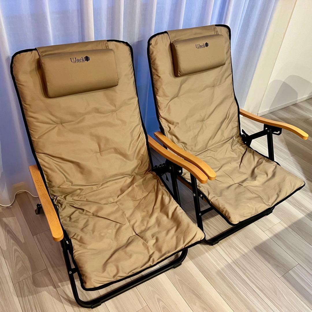 UJack(ユージャック) 難燃リクライニングチェア２脚セット