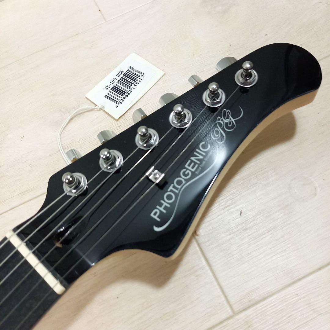 未使用品◎PhotoGenic ストラトキャスター ST-180 ブラック