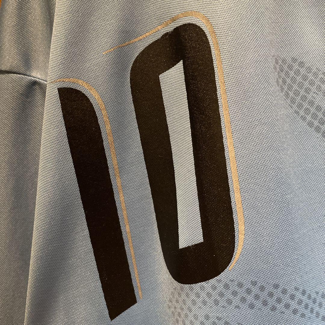 【実使用】PUMA×ウルグアイ代表/透かし太陽デザイン/No10長袖ユニフォーム