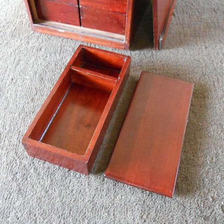 伊勢春慶 春慶塗 弁当箱 重箱 木箱 道具箱 江戸 明治 大正 昭和レトロ 骨董