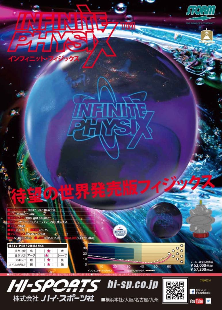 ★インフィニットフィジックス新品★15ポンド★ストーム★