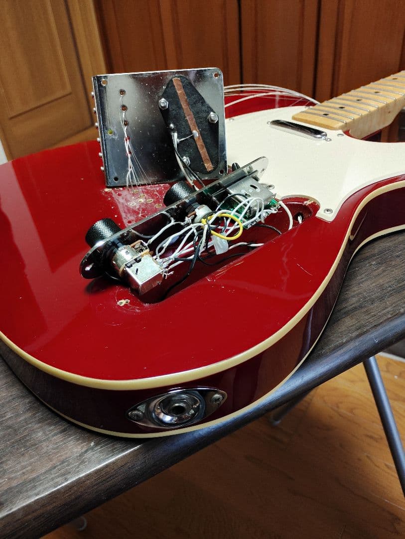 最終値下げ　テレキャスター　チェリーレッド　コンポーネントギター