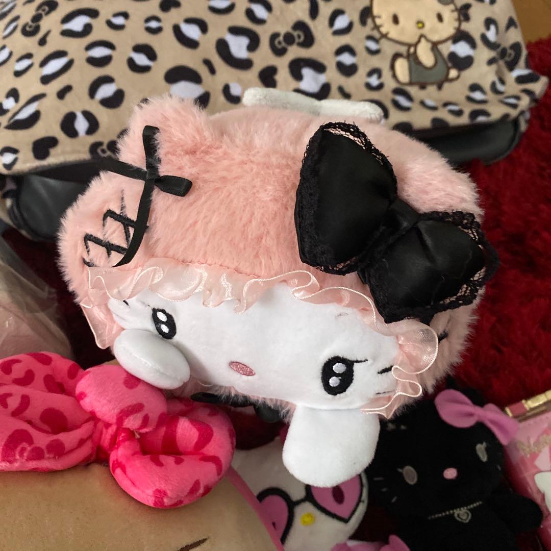 サンリオ　キティ　ギャル　ヒョウ柄　キーケース　ぬいぐるみ　バッグ　保冷バッグ