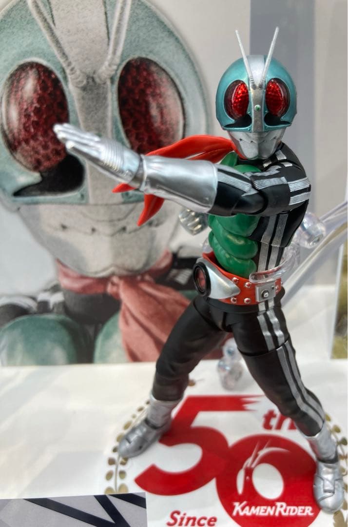 真骨彫　仮面ライダー新1号　50th＆魂STAGE付き