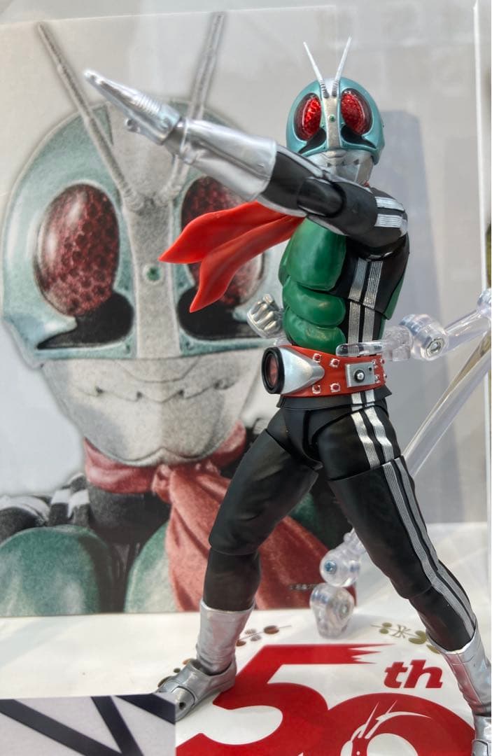 真骨彫　仮面ライダー新1号　50th＆魂STAGE付き