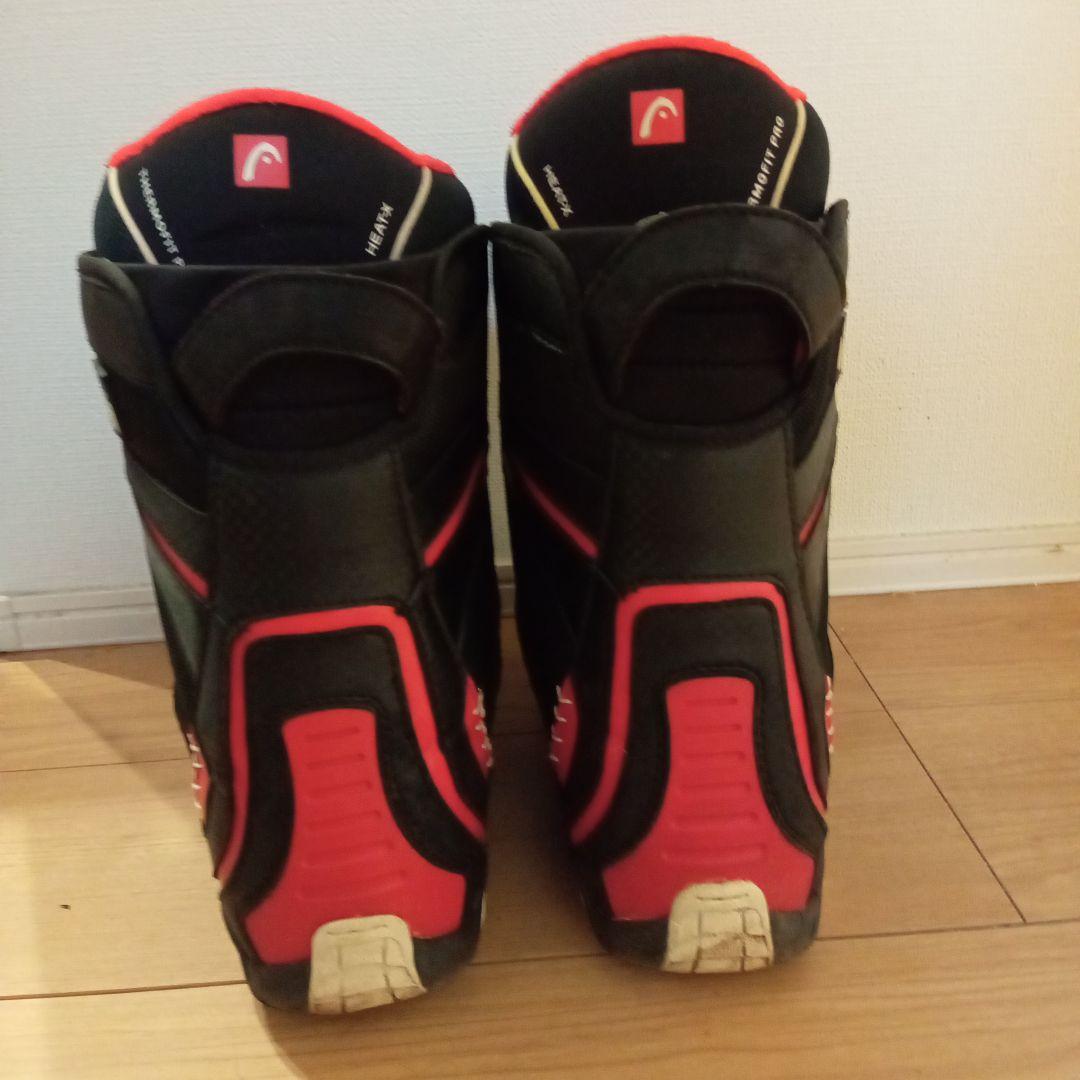 カッコいいHead スノーボードブーツ ブラック/レッド26センチ