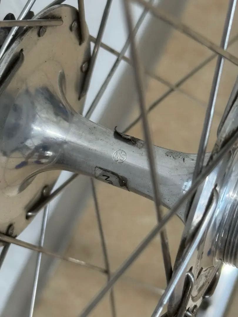 競輪 完組ホイール後輪 SUZUE PROMAXハブ・アラヤGOLDリム