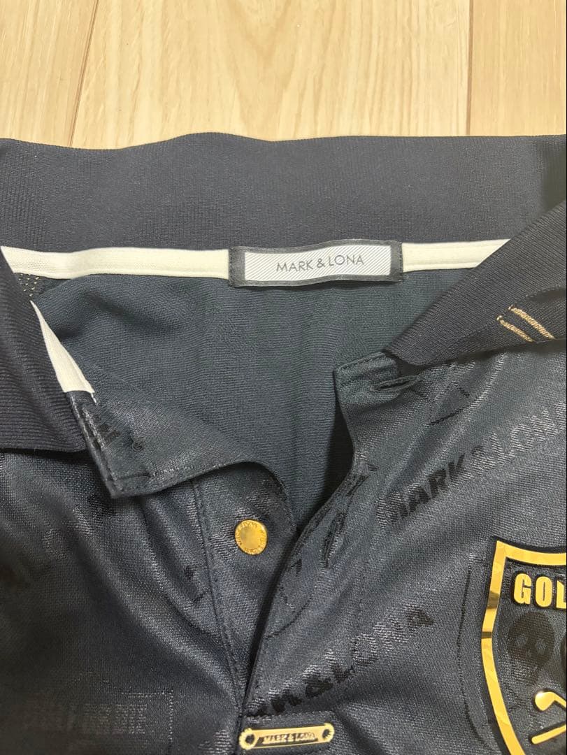 MARK & LONA GOLFORDIE ブラックポロシャツ