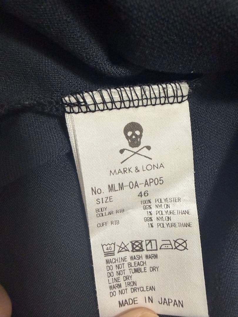 MARK & LONA GOLFORDIE ブラックポロシャツ