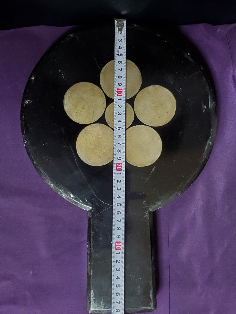 星梅鉢紋箱入り銅鏡 骨董品