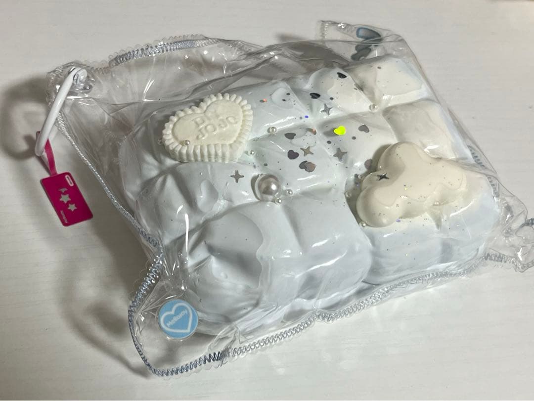 【値下げ中】終売品 mellojoy メロジョイ ふとん みずいろ くももよう