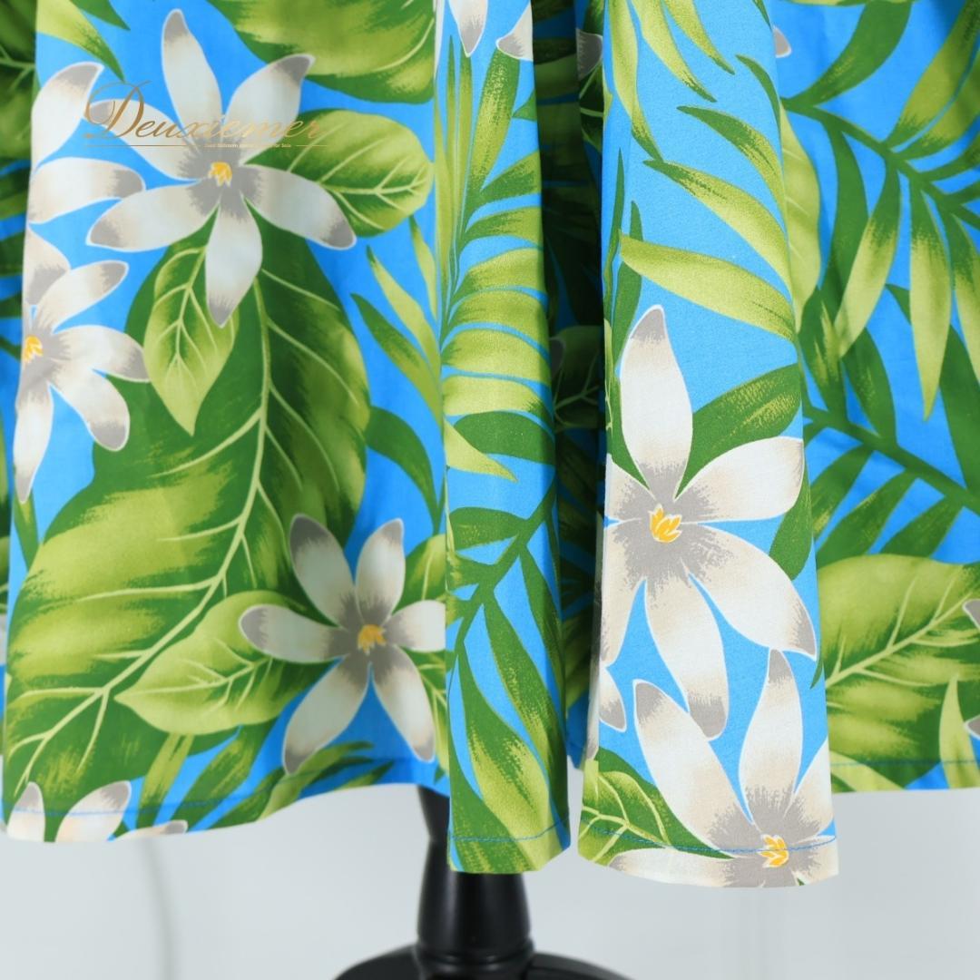 【美品 フラダンス衣装】スカイブルー Maunaloa ワンピース ドレス 水色