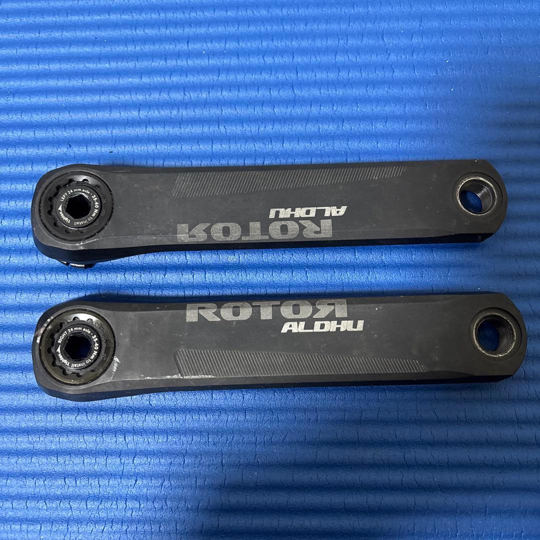 ROTOR 24mm軸クランクセット170mm 52-36T パワーメーター付き