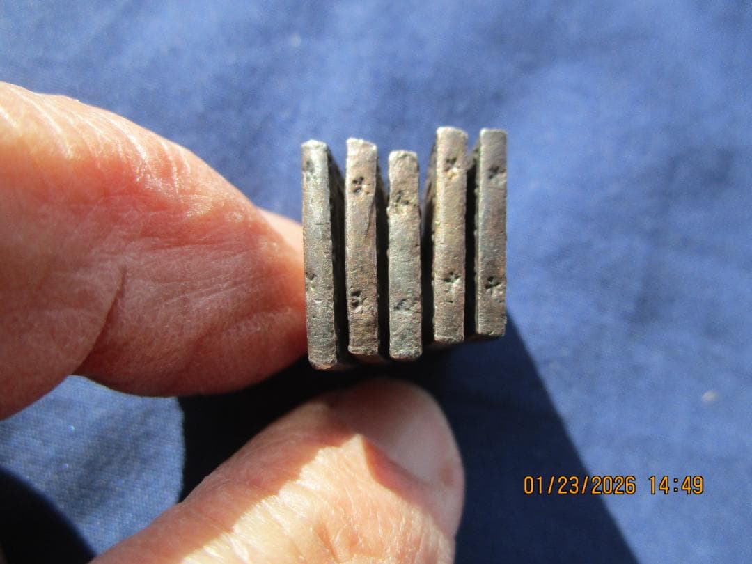 一分銀　天保一分銀　5枚　品物保障