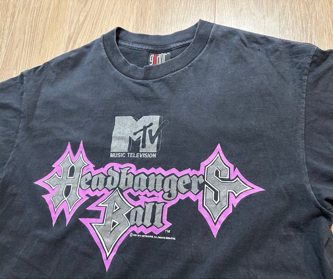 90年代 ヴィンテージ Tシャツ エムティービー・ヘッドバンガーズ・ボール XL