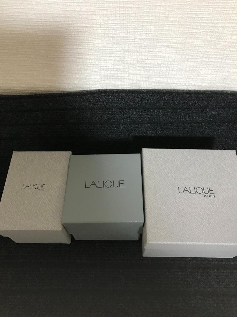 LALIQUE　ラリック　クリア像3点　ナビ　ニューアスィ　ニュータンタシオン