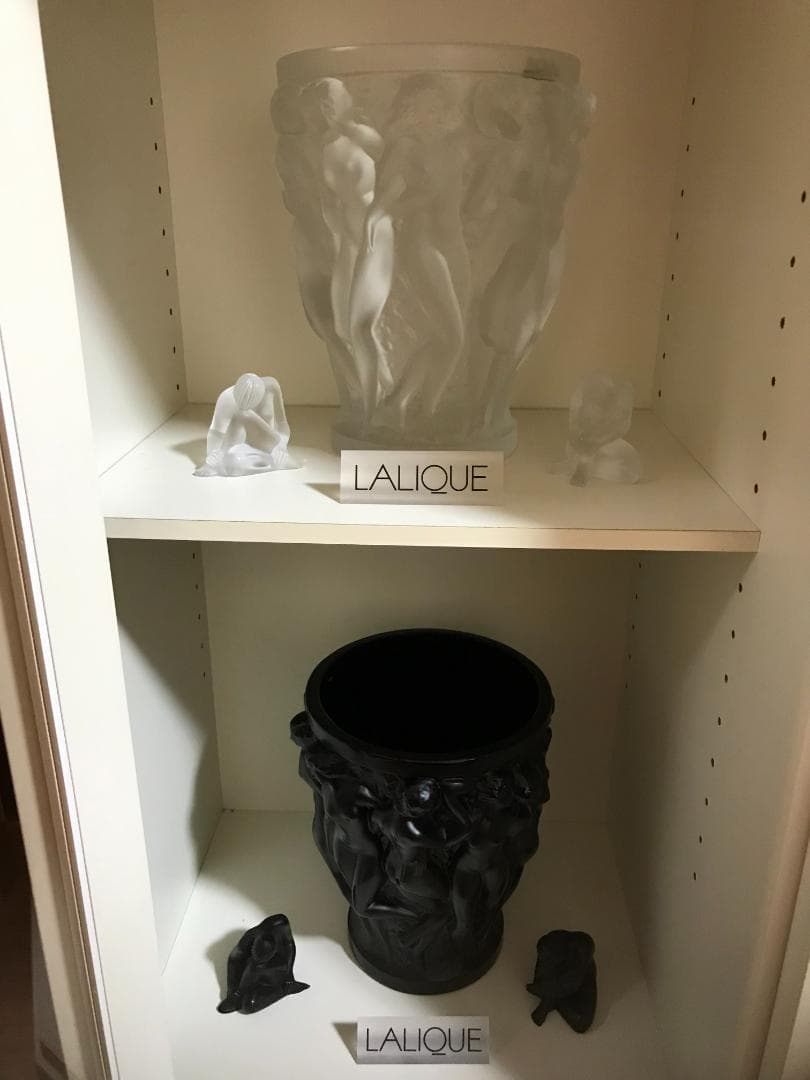 LALIQUE　ラリック　クリア像3点　ナビ　ニューアスィ　ニュータンタシオン