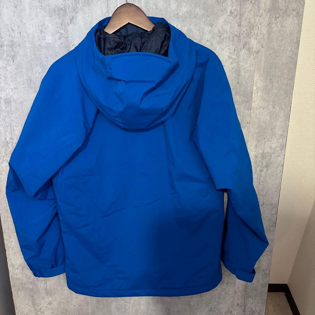 【美品 】モンベル パウダーステップパーカ ブルー S スノースポーツ