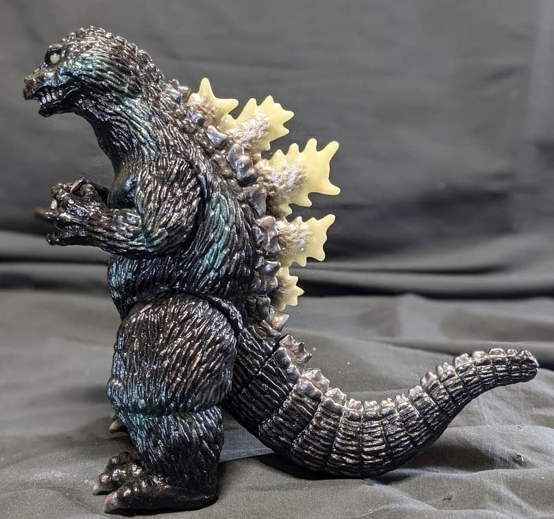 ゴジラ1962～キンゴジ（ギガブレイン）ソフビフィギュア 背ビレ蓄光版