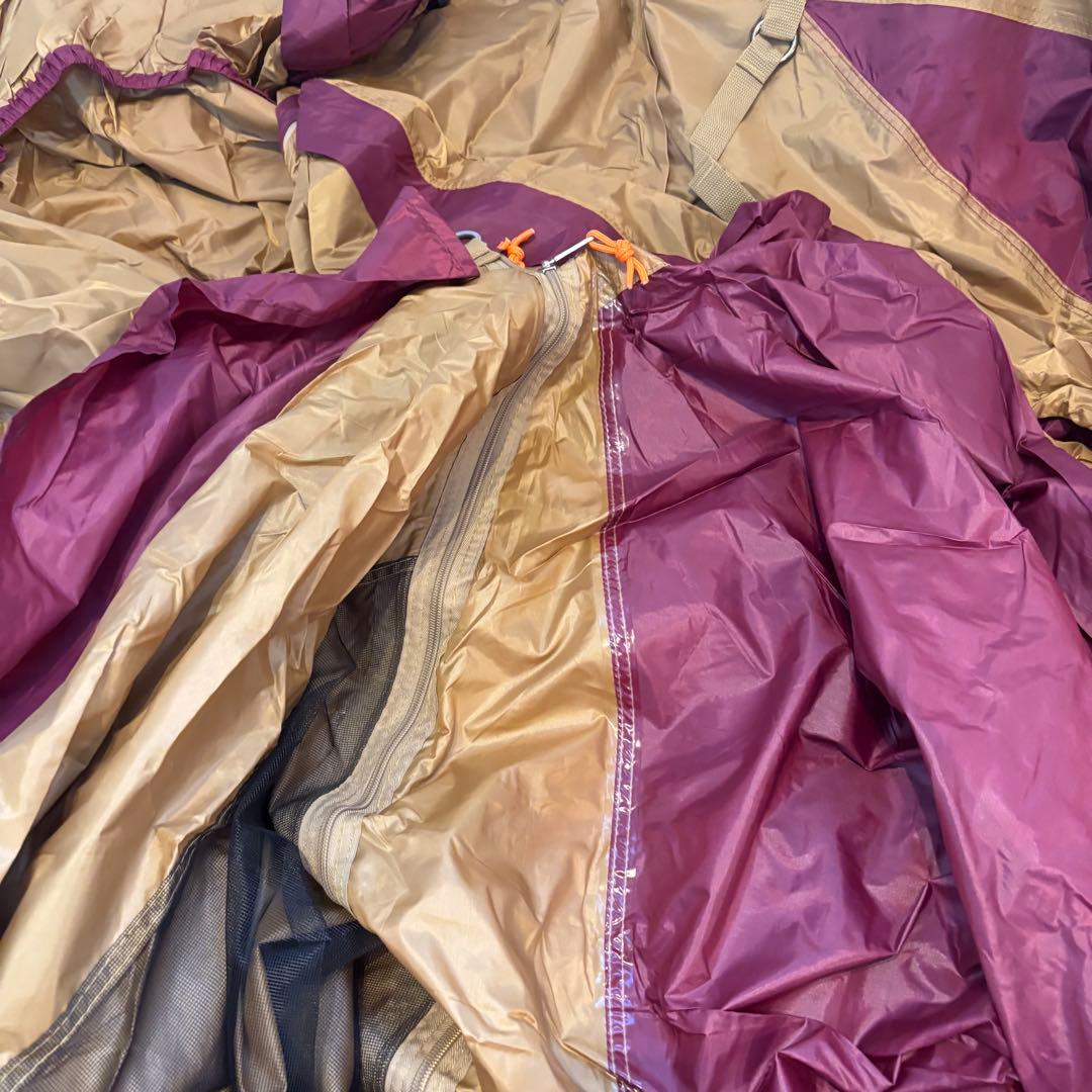 極美品 ドームスクリーンタープ380 バーガンディ