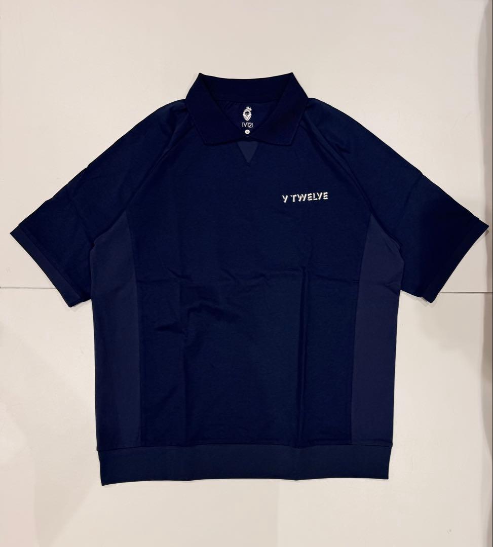 【新品】ヴィトゥエルヴ　ゴルフ　メンズ　ポロ　シャツ　ネイビー　L