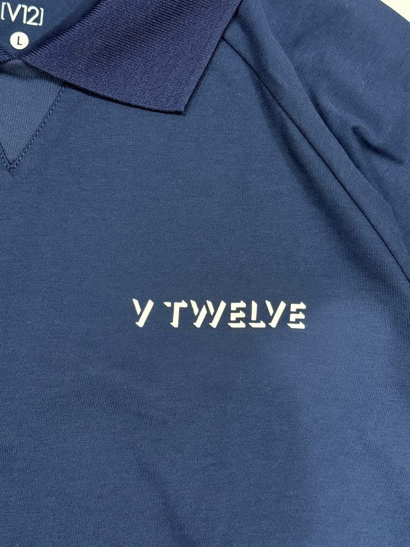 【新品】ヴィトゥエルヴ　ゴルフ　メンズ　ポロ　シャツ　ネイビー　L